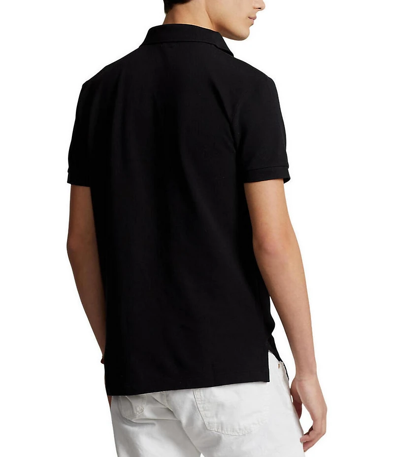 Polo Ralph Lauren Custom Slim Fit Solid Mesh Polo Shirt