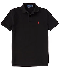 Polo Ralph Lauren Custom Slim Fit Solid Mesh Polo Shirt