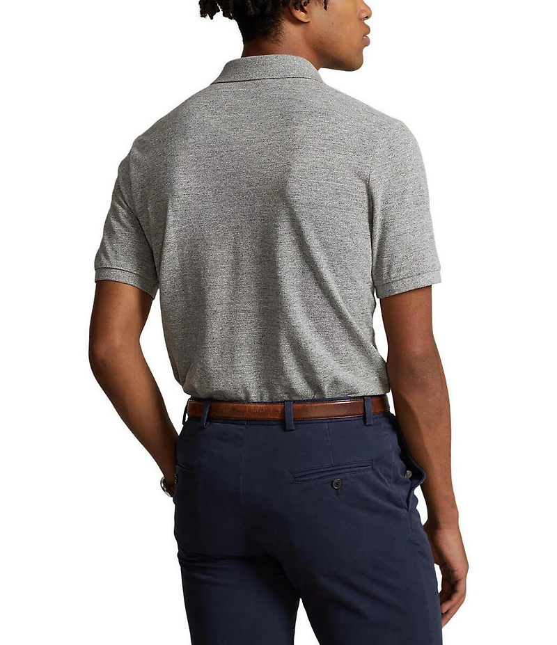 Polo Ralph Lauren Custom Slim Fit Solid Mesh Polo Shirt