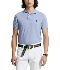 Polo Ralph Lauren Custom Slim Fit Solid Mesh Polo Shirt