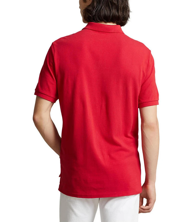Polo Ralph Lauren Custom Slim Fit Solid Mesh Polo Shirt