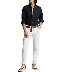 Polo Ralph Lauren Custom Fit Solid Stretch Poplin Long Sleeve Woven Shirt