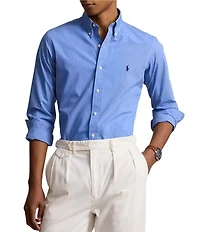 Polo Ralph Lauren Custom Fit Stretch Poplin Long Sleeve Woven Shirt