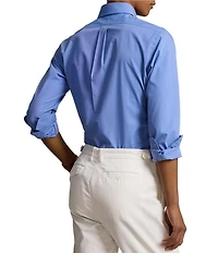 Polo Ralph Lauren Custom Fit Stretch Poplin Long Sleeve Woven Shirt