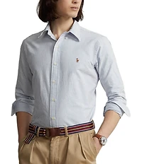 Polo Ralph Lauren Custom Fit Stripe Oxford Long Sleeve Woven Shirt