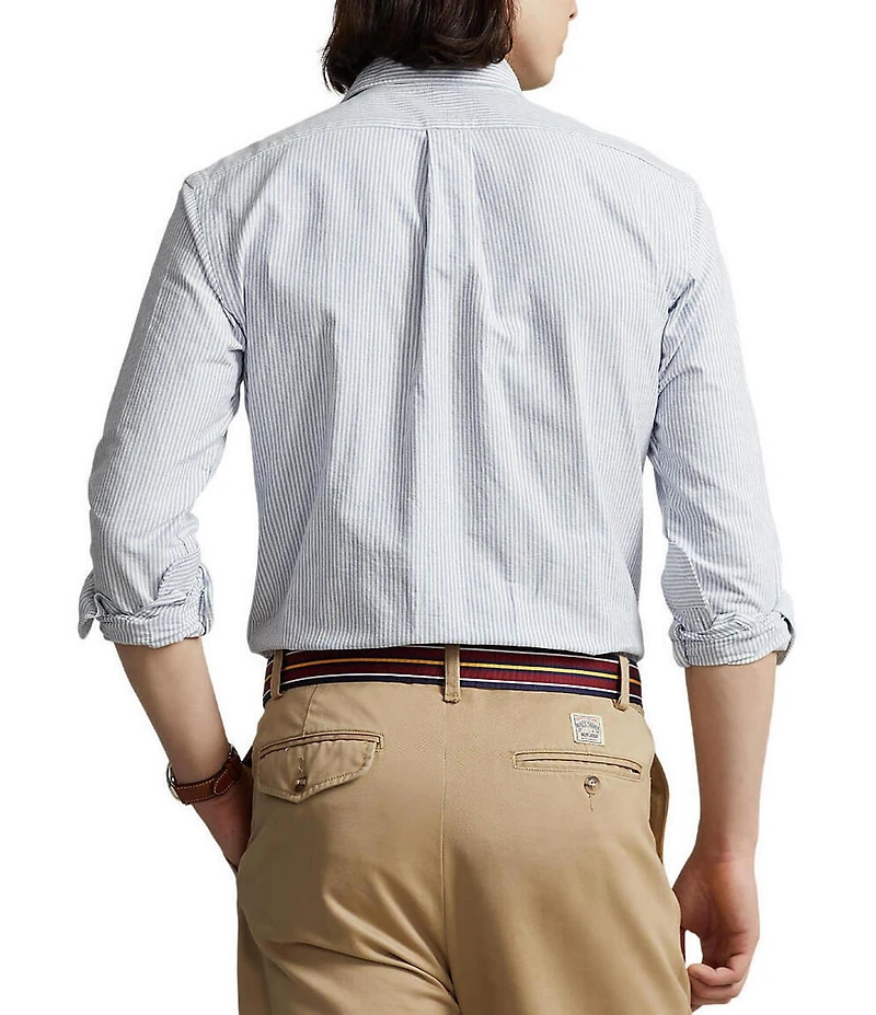 Polo Ralph Lauren Custom Fit Stripe Oxford Long Sleeve Woven Shirt
