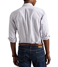 Polo Ralph Lauren Custom Fit Striped Oxford Long Sleeve Woven Shirt