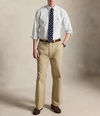 Polo Ralph Lauren Custom Fit Striped Oxford Long Sleeve Woven Shirt