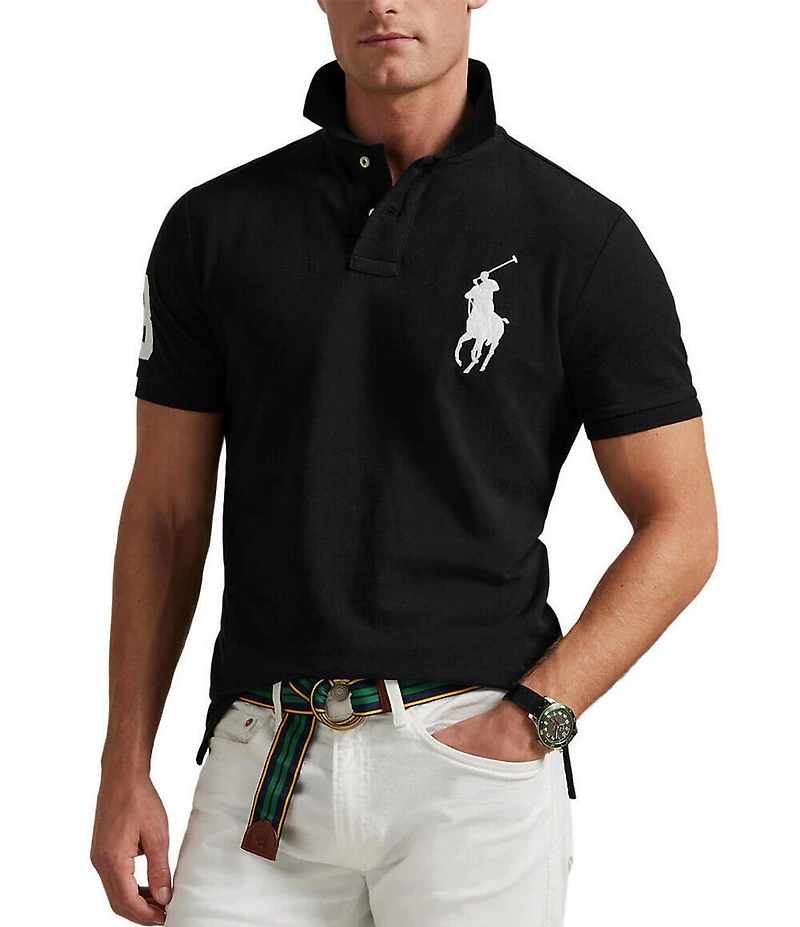 Polo Ralph Lauren Custom Slim Fit Big Pony Mesh Short-Sleeve Polo Shirt
