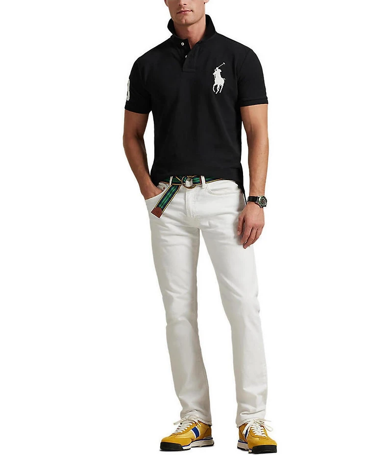 Polo Ralph Lauren Custom Slim Fit Big Pony Mesh Short-Sleeve Polo Shirt