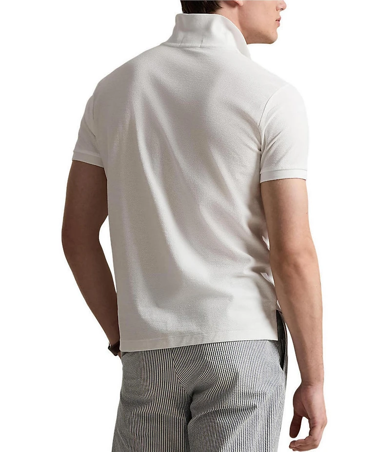 Polo Ralph Lauren Custom Slim Fit Honeycomb Mesh Short Sleeve Polo Shirt