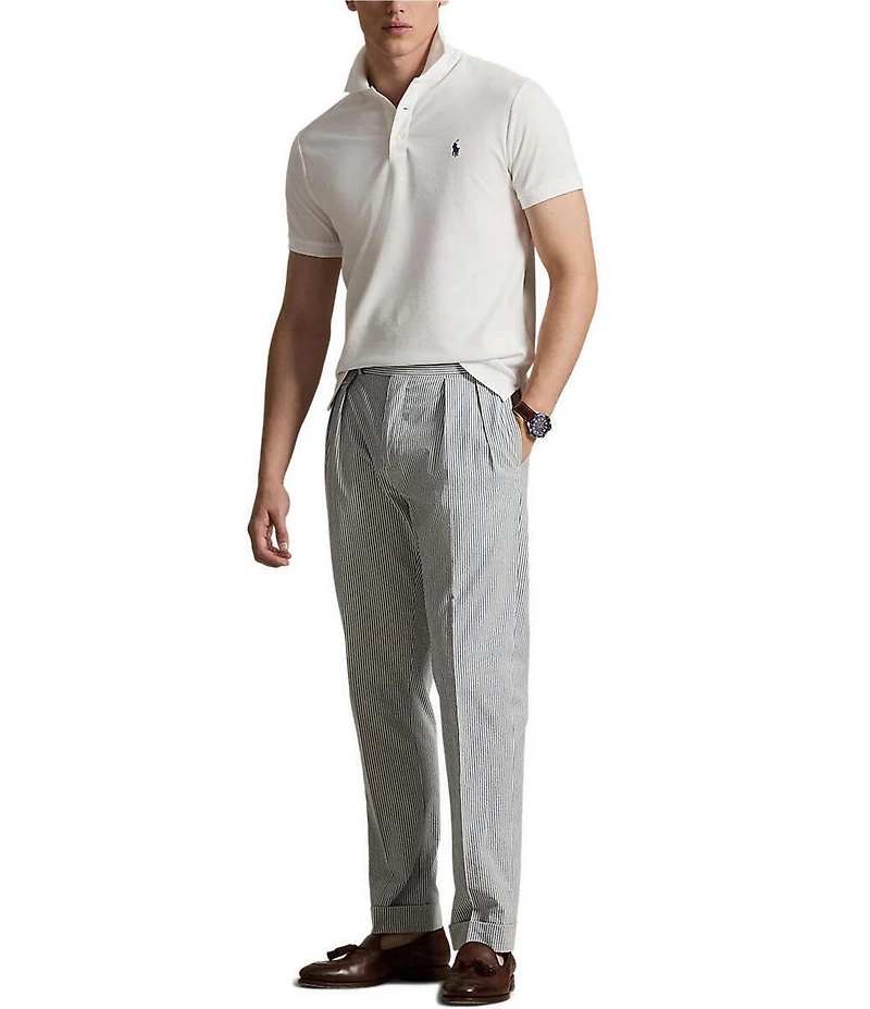 Polo Ralph Lauren Custom Slim Fit Honeycomb Mesh Short Sleeve Polo Shirt