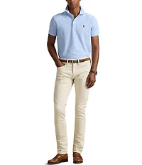 Polo Ralph Lauren Custom Slim Fit Honeycomb Mesh Short Sleeve Polo Shirt