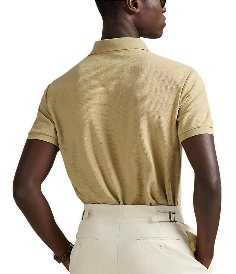 Polo Ralph Lauren Custom Slim Fit Honeycomb Mesh Short Sleeve Polo Shirt