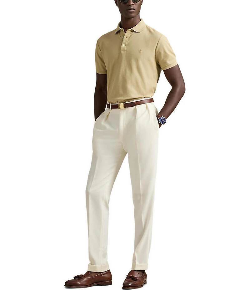 Polo Ralph Lauren Custom Slim Fit Honeycomb Mesh Short Sleeve Polo Shirt