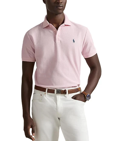 Polo Ralph Lauren Custom Slim Fit Honeycomb Mesh Short Sleeve Polo Shirt