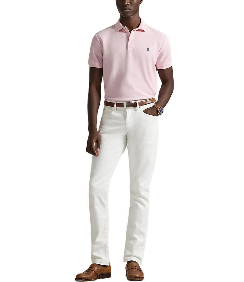 Polo Ralph Lauren Custom Slim Fit Honeycomb Mesh Short Sleeve Polo Shirt