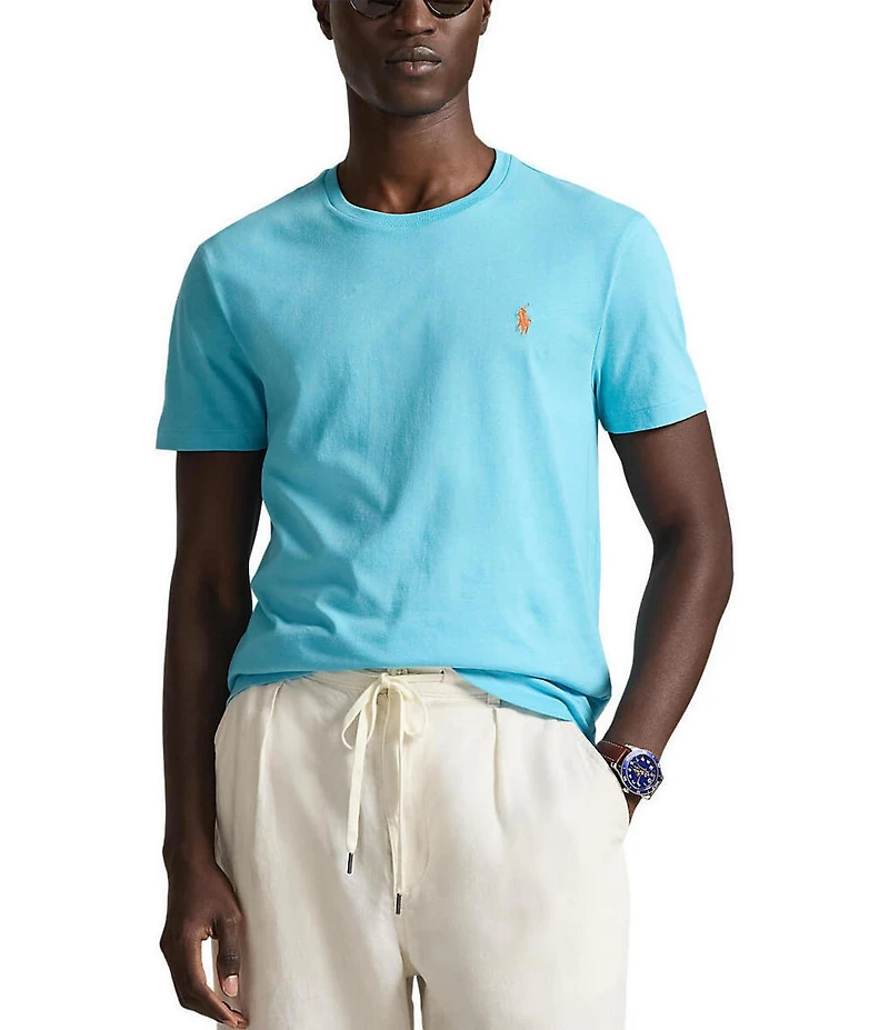 Polo Ralph Lauren Custom Slim Fit Jersey Crewneck Short Sleeve T-Shirt