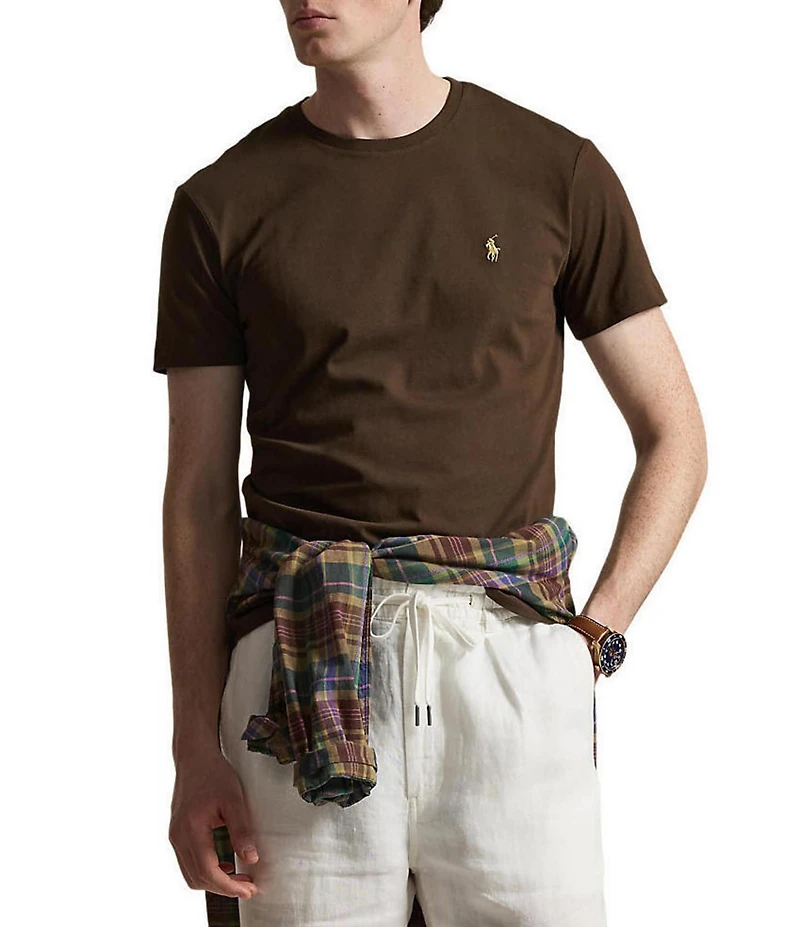 Polo Ralph Lauren Custom Slim Fit Jersey Crewneck Short Sleeve T-Shirt