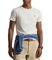 Polo Ralph Lauren Custom Slim Fit Jersey Crewneck Short Sleeve T-Shirt
