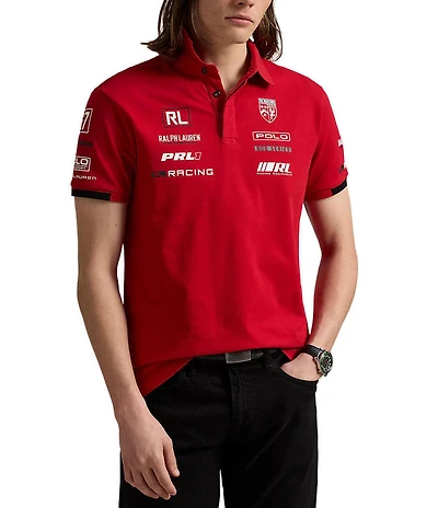 Polo Ralph Lauren RL Racing Custom Slim Fit Stretch Mesh Short-Sleeve Polo Shirt
