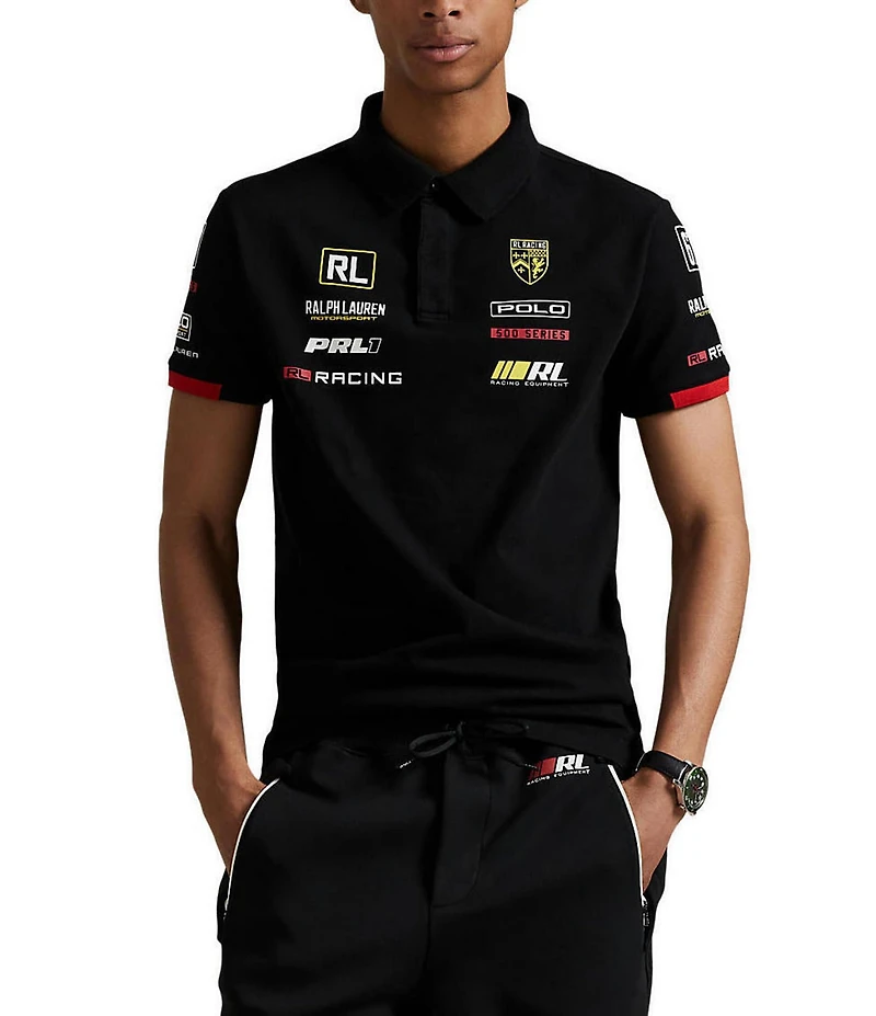 Polo Ralph Lauren Racing Custom Slim Fit Stretch Mesh Short-Sleeve Polo Shirt