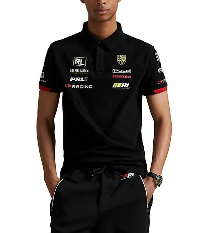 Polo Ralph Lauren Racing Custom Slim Fit Stretch Mesh Short-Sleeve Polo Shirt