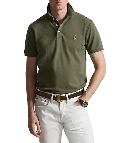 Polo Ralph Lauren Custom Slim Fit Stretch Mesh Short Sleeve Polo Shirt