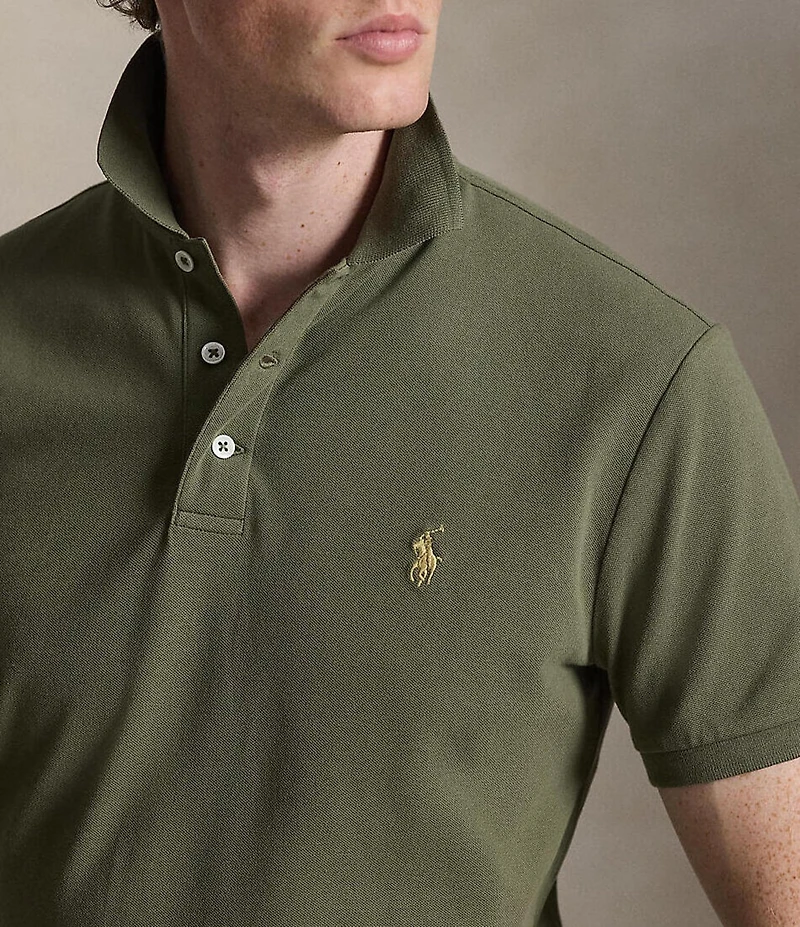 Polo Ralph Lauren Custom Slim Fit Stretch Mesh Short Sleeve Polo Shirt