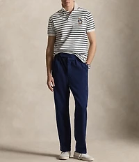 Polo Ralph Lauren Custom Slim Fit Striped Polo Bear Short Sleeve Polo Shirt