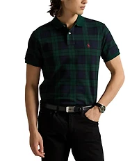Polo Ralph Lauren Custom Slim Plaid Jacquard Short Sleeve Polo Shirt
