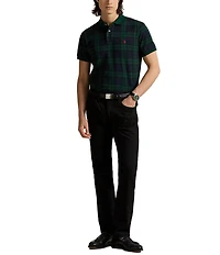 Polo Ralph Lauren Custom Slim Plaid Jacquard Short Sleeve Polo Shirt
