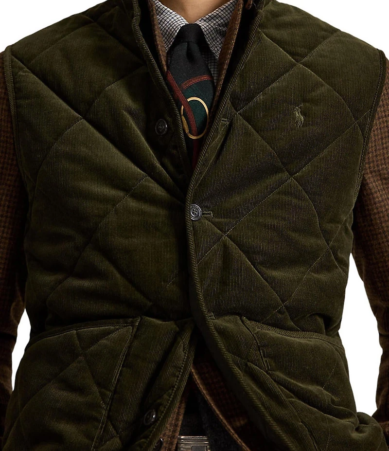 Polo Ralph Lauren Diamond-Quilted Corduroy Vest