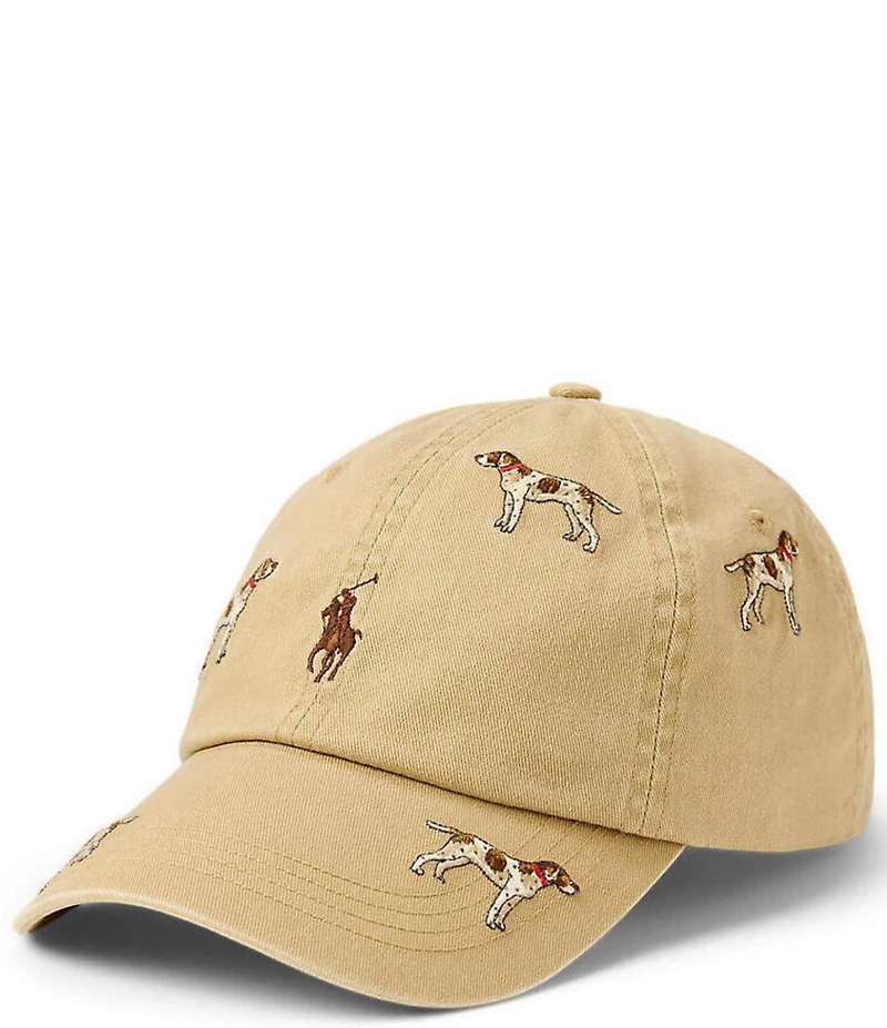 Polo Ralph Lauren Dog-Embroidered Twill Ball Cap