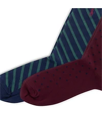 Polo Ralph Lauren Dot Crew Dress Socks 2-Pack