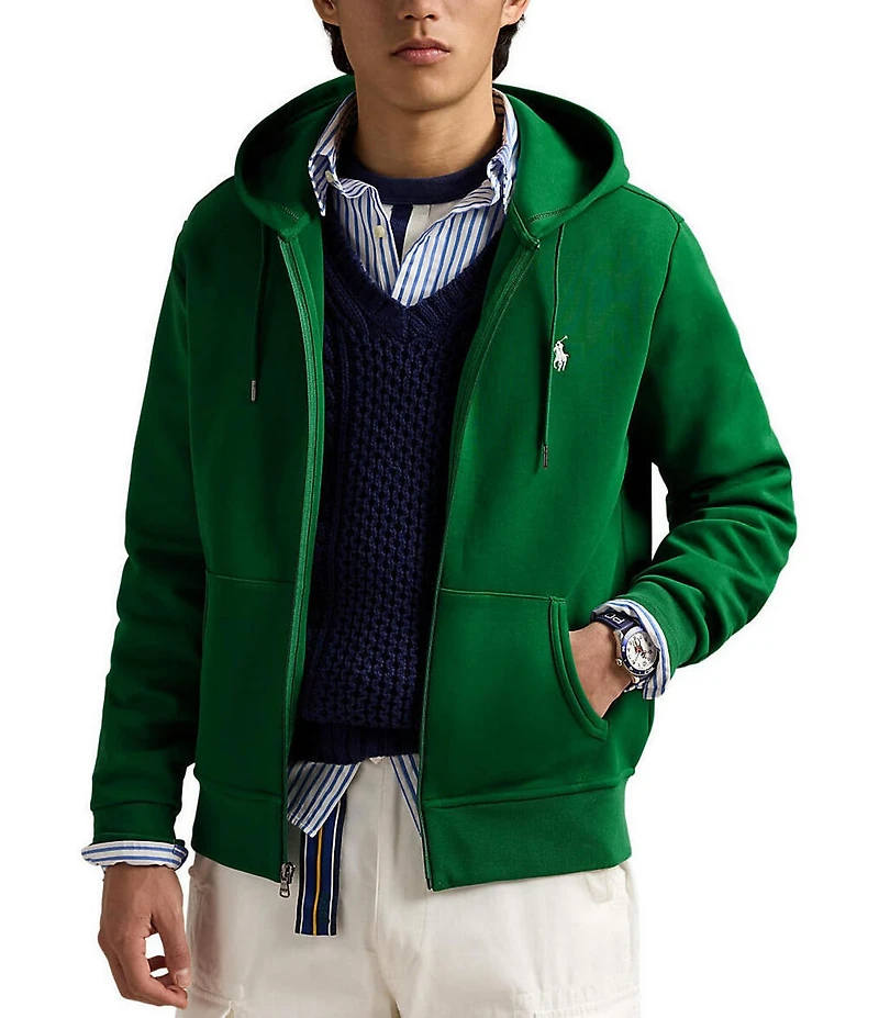 Polo Ralph Lauren Double-Knit Full-Zip Hoodie Jacket