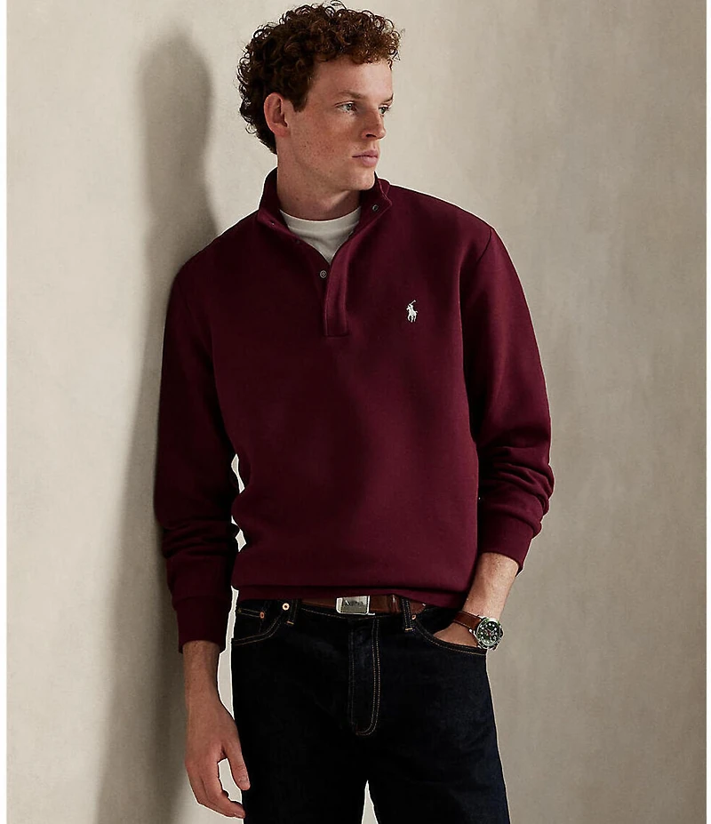 Polo Ralph Lauren Double-Knit Mockneck Pullover