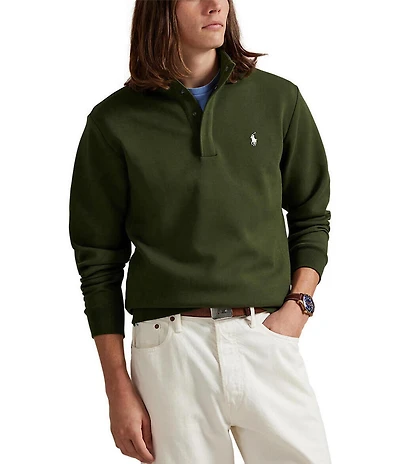 Polo Ralph Lauren Double-Knit Mockneck Pullover