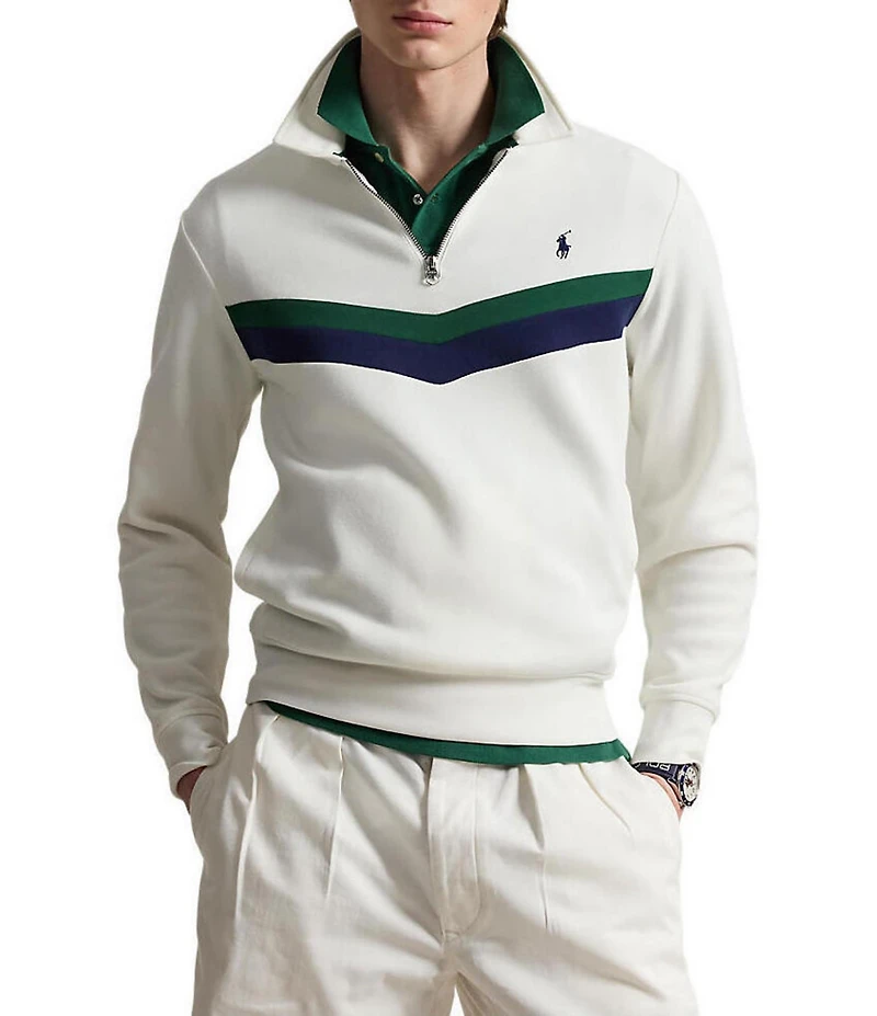 Polo Ralph Lauren Double-Knit Quarter-Zip Sweatshirt