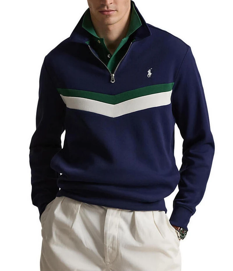 Polo Ralph Lauren Double-Knit Quarter-Zip Sweatshirt
