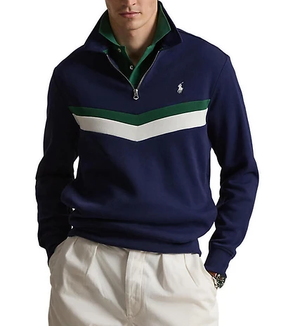 Polo Ralph Lauren Double-Knit Quarter-Zip Sweatshirt