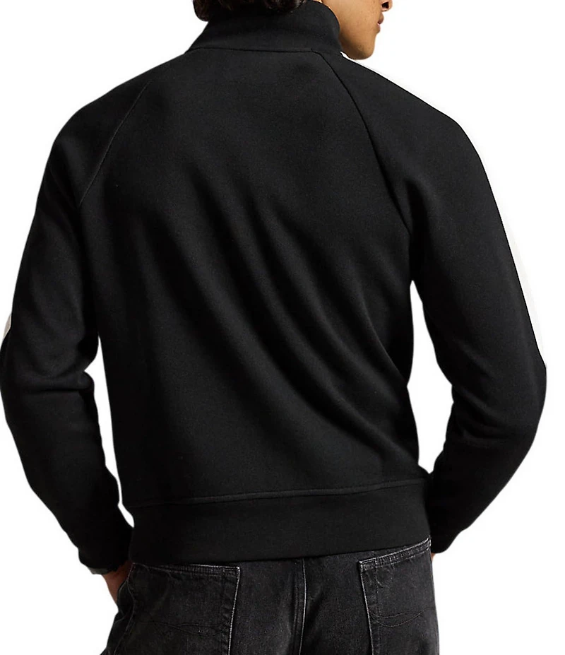 Polo Ralph Lauren Pieced Chevron Stripe Double Knit Track Jacket