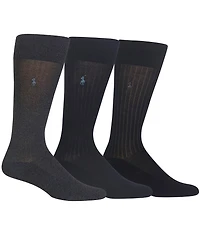 Polo Ralph Lauren Micro-Cushioning Dress Socks 3-Pack