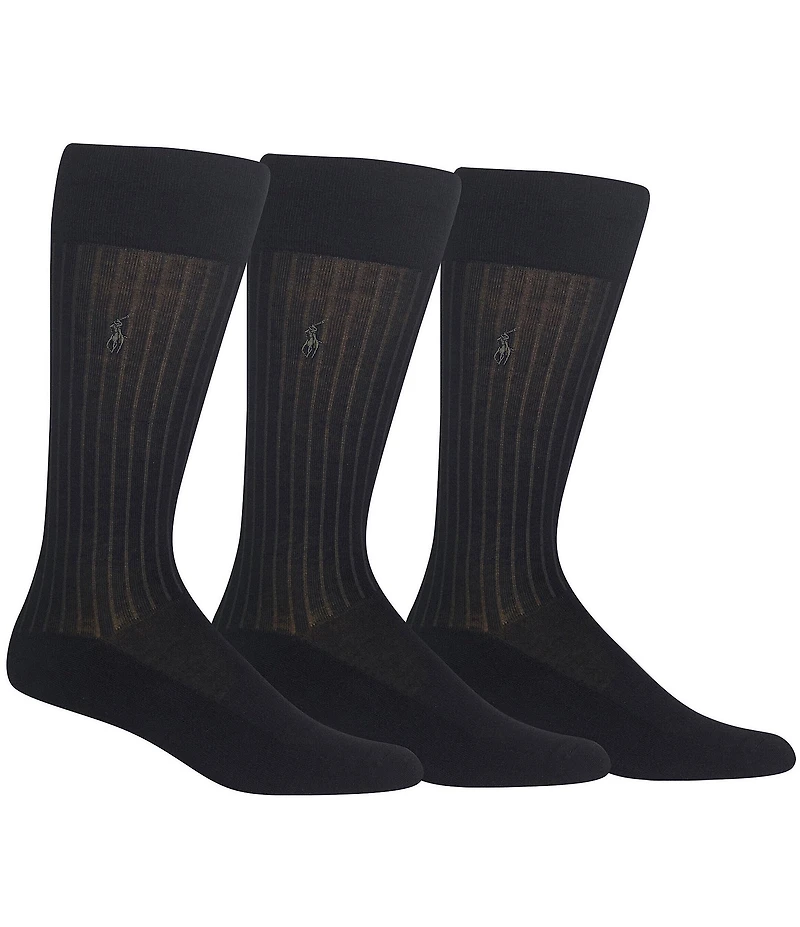 Polo Ralph Lauren Micro-Cushioning Dress Socks 3-Pack