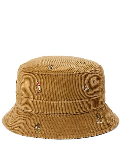Polo Ralph Lauren Duck-Embroidered Corduroy Bucket Hat
