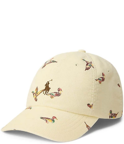 Polo Ralph Lauren Duck-Print Corduroy Ball Cap