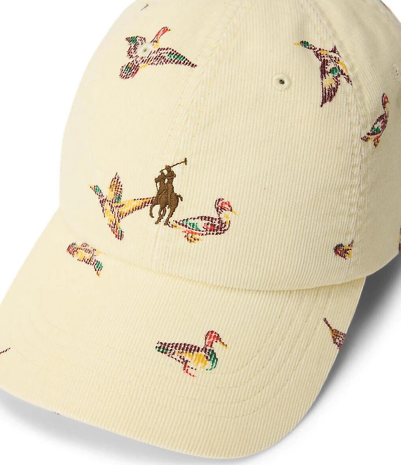 Polo Ralph Lauren Duck-Print Corduroy Ball Cap