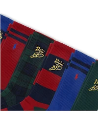 Polo Ralph Lauren Embroidered Pony/Varsity Winged Dress Socks 6-Pack