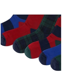 Polo Ralph Lauren Embroidered Pony/Varsity Winged Dress Socks 6-Pack