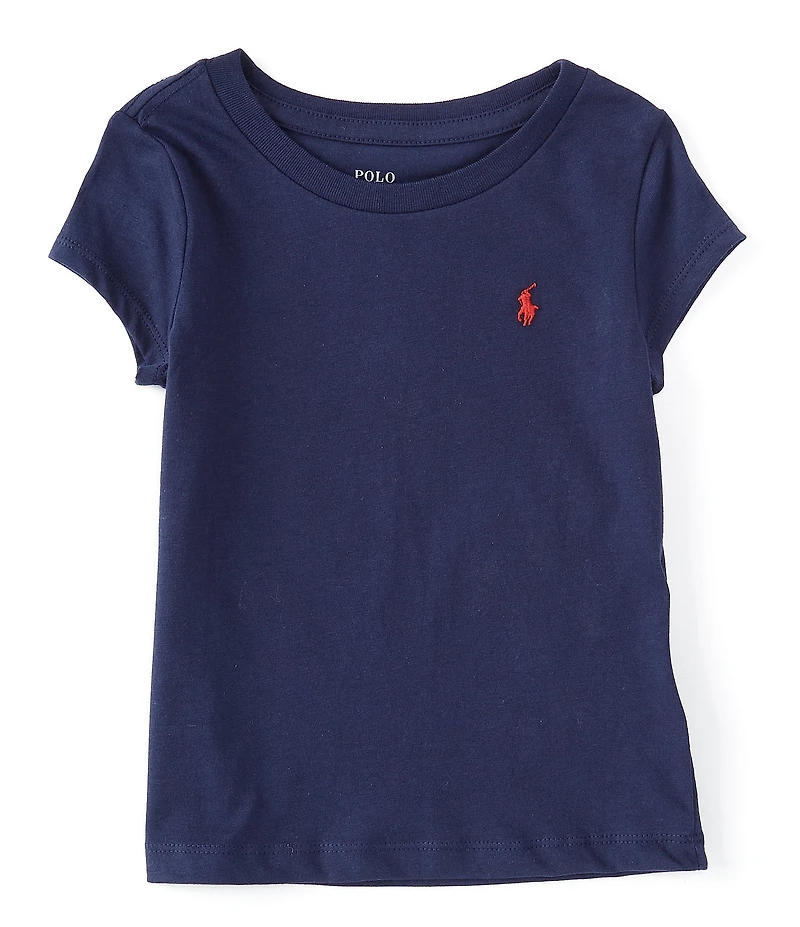 Polo Ralph Lauren Essential Little Girls Fitted Short-Sleeve Jersey T-Shirt